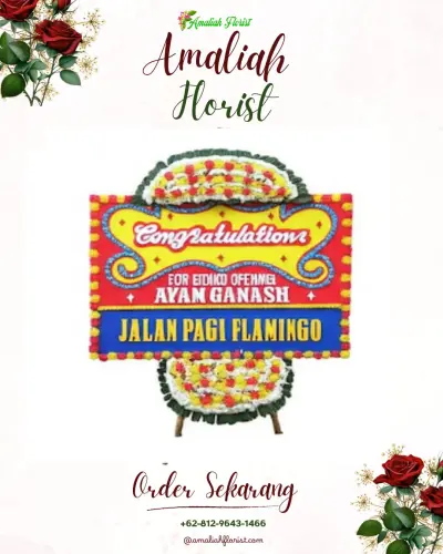 Bunga Papan Congratulation di Cawet